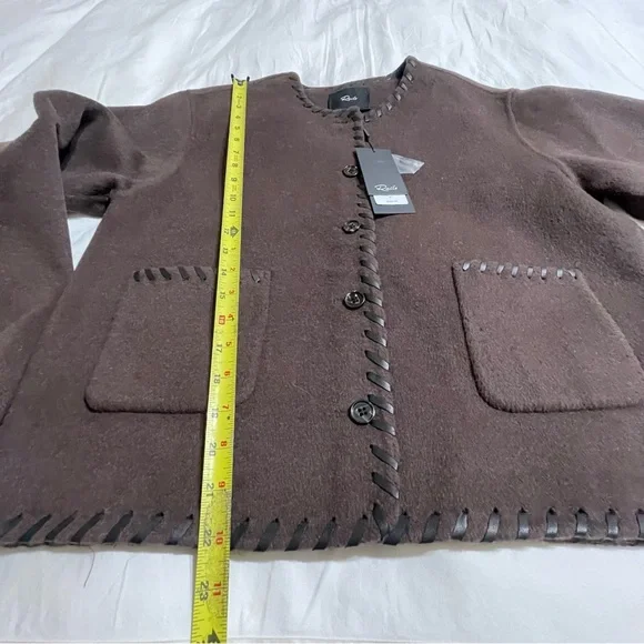 Rails Melanie Jacket Wool Dark Brown M - Picture 14 of 16